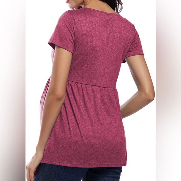 Pink Maternity Top - Picture 2 of 3